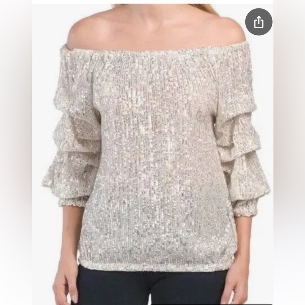 CeCe Sequin Top